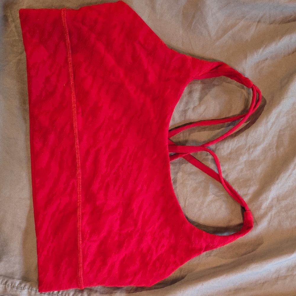 lululemon athletica Vibrant Red Sports Bra
